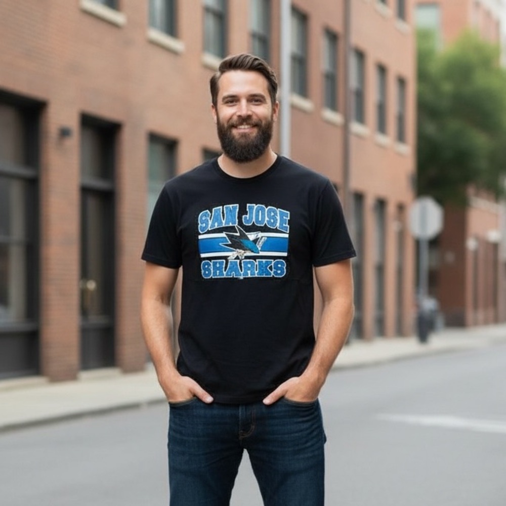 San Jose sharks graphic tee men’s